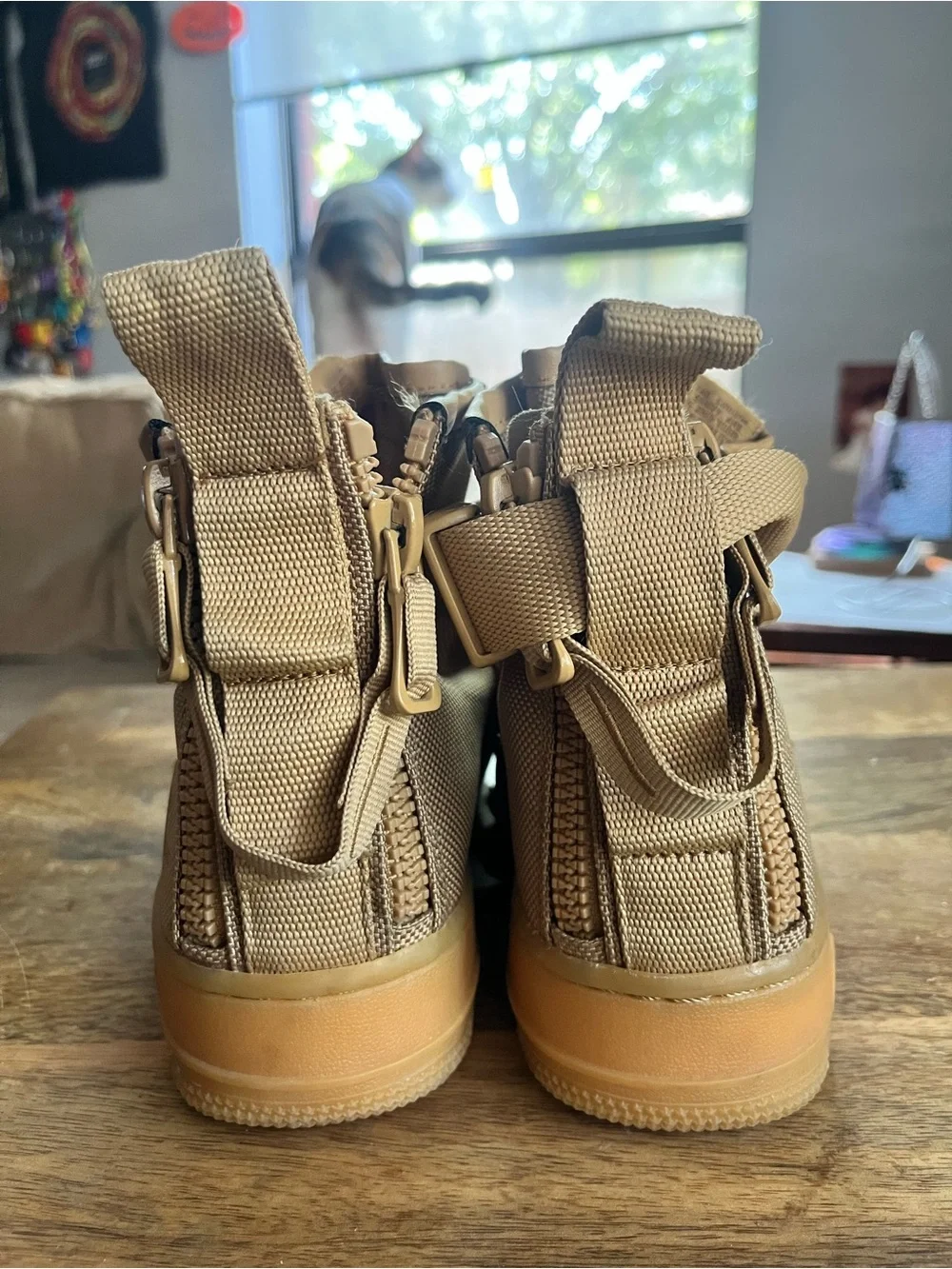 Nike Men's Tan High-Top Tactical Boots